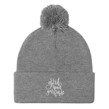 Load image into Gallery viewer, &quot;Girl, Read Your Bible&quot; Pom-Pom Beanie
