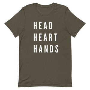 HEAD, HEART, HANDS Short-Sleeve Unisex T-Shirt
