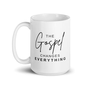 White glossy mug